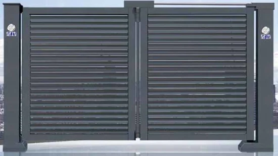 Électrique automatique en aluminium métal pliant maison coulissante allée principale accordéon clôture de sécurité porte d'entrée porte prix de conception d'usine